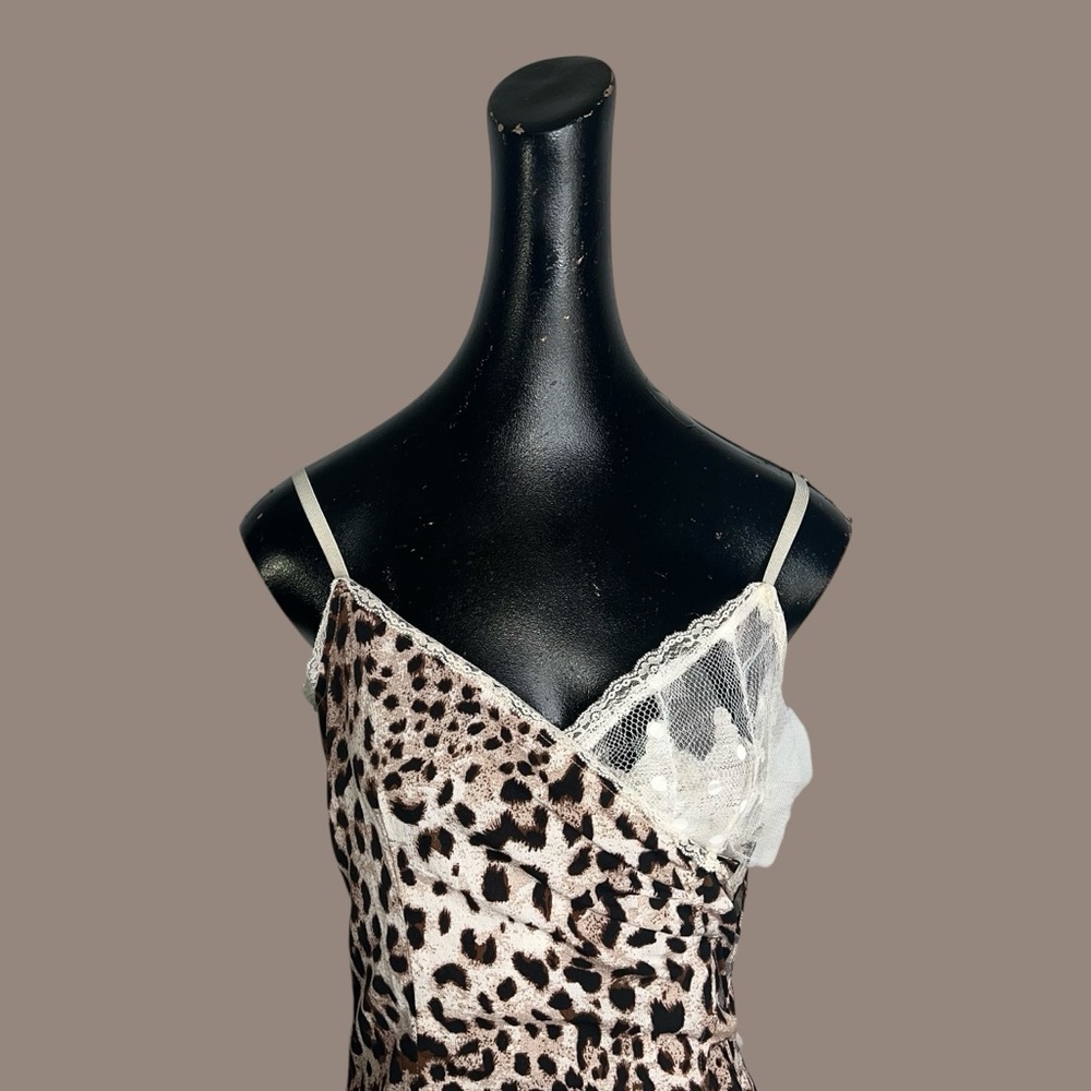 NWT E&I The Label Leopard Print Spaghetti Strap Dress - Picture 12 of 15